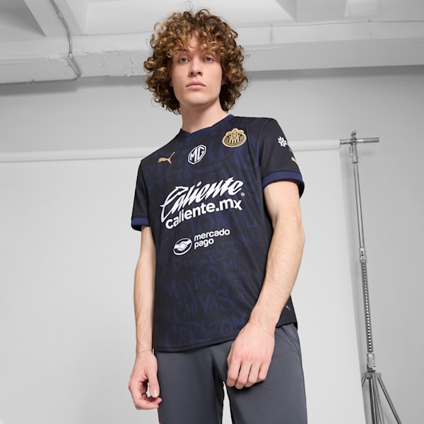 Maillot de soccer Chivas '25 répliqué repensé Homme, PUMA Navy, extralarge